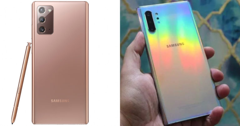 Comparison: Samsung Galaxy Note 20 Vs Samsung Galaxy Note 10