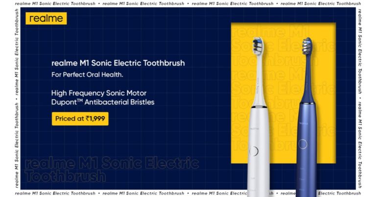 Realme M1 Sonic electric toothbrush with 90 days battery life launched in India