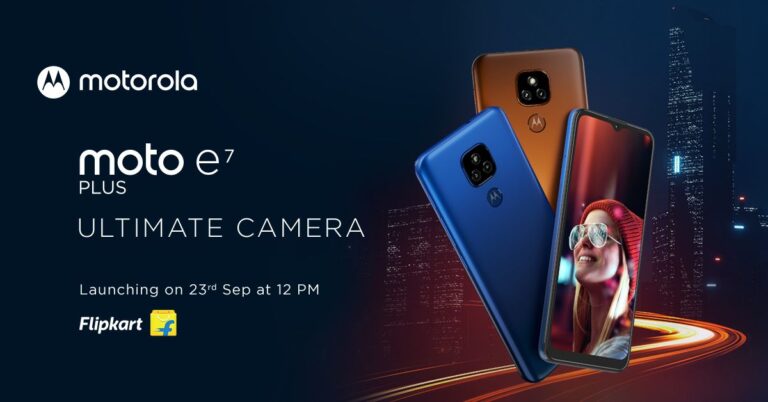 Moto E7 Plus launching in India today