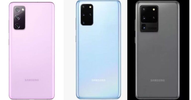 Comparison: Samsung Galaxy S20 FE Vs Galaxy S20 Vs Galaxy S20+ Vs Galaxy S20 Ultra