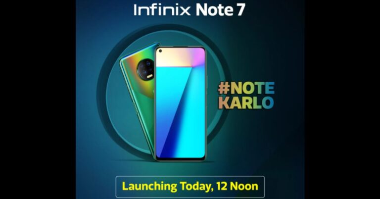 Infinix Note 7 set to launch in India today: Here is what is expected
