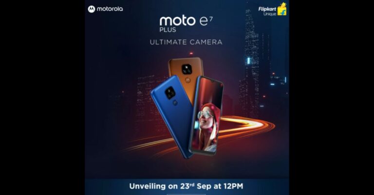 Moto E7 Plus release date set for September 28 in India