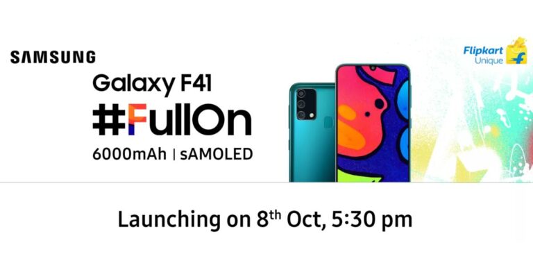 Samsung Galaxy F41 to come with a 64-megapixel image sensor with Single Take feature