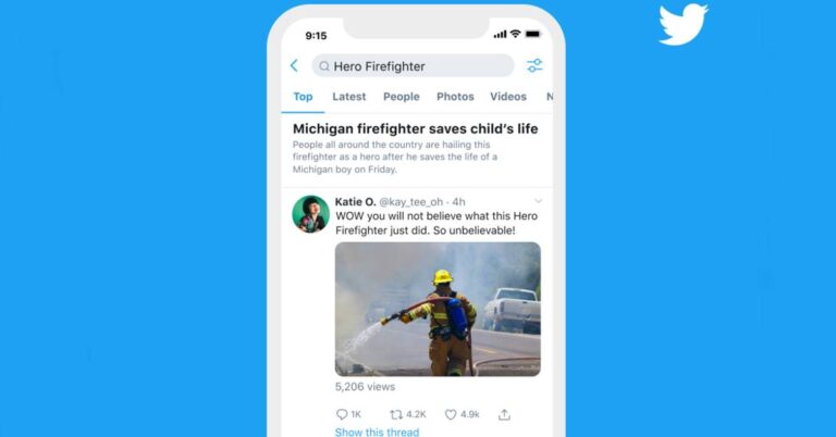 Twitter now introduces representative tweet to trending phrase