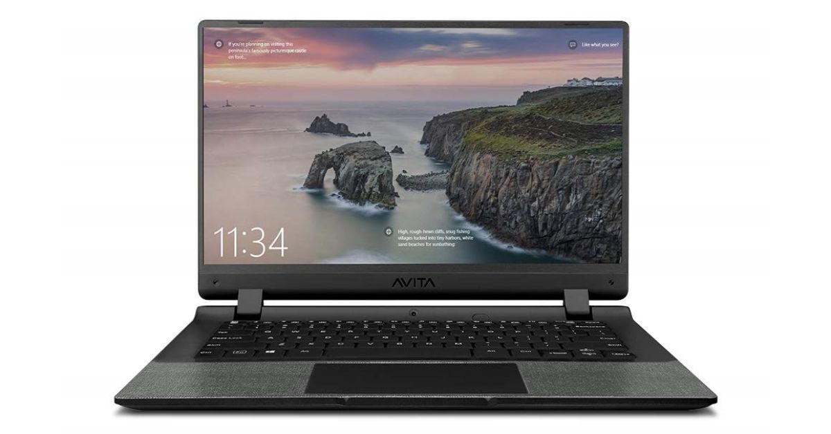 Avita Essential laptop with Intel Celeron N4000 processor