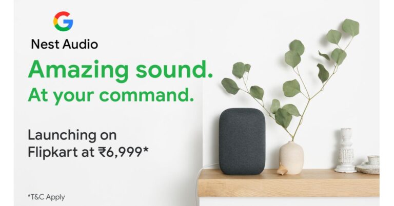 Google Nest Audio smart speaker to go on sale in India on October 16 during Flipkart Big Billion Days Sale