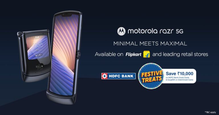 The next-generation foldable Motorola Razr 5G with improved features goes official in India