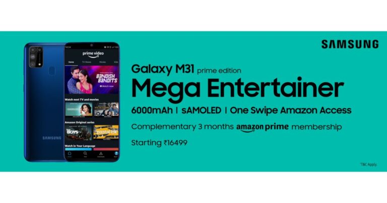 Samsung Galaxy M31 Prime with 6,000mAh battery and quad cameras launched in India