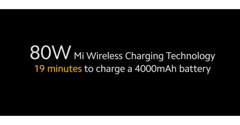 Xiaomi’s 80W fast wireless charging technology announced, is capable to charge a 4,000mAh battery in just 19 minutes
