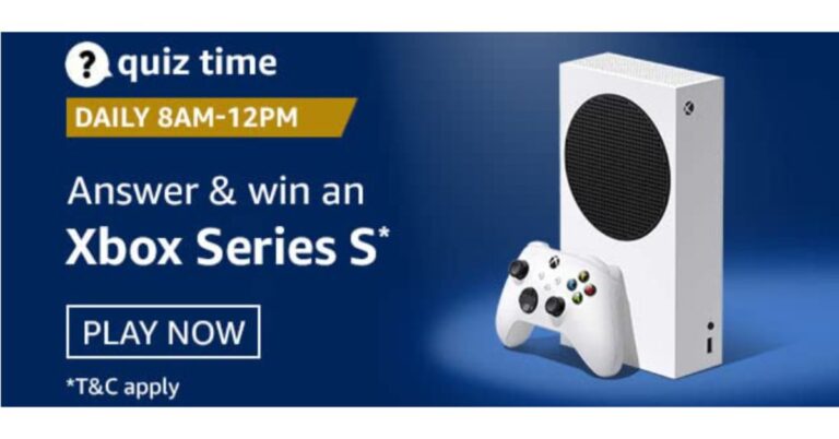 November 24 Amazon Quiz: Participate and win Xbox Series S
