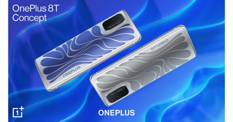 OnePlus 8T Concept Smartphone with color-shifting ECMF design and mmWave tech launched