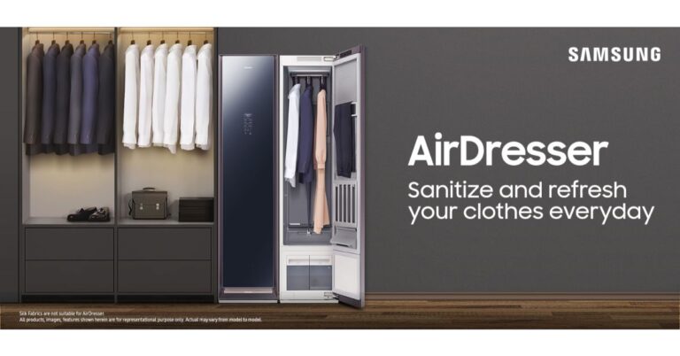 Samsung AirDresser that kills 99.9% of Bacteria and Viruses from clothes launched in India