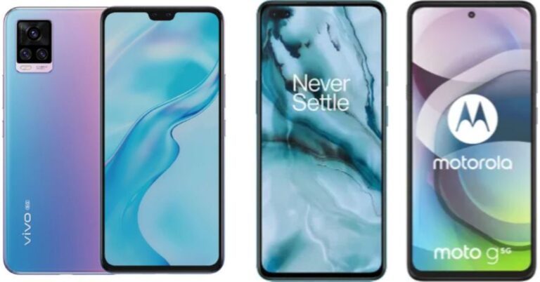 Vivo V20 Pro Vs OnePlus Nord Vs Moto G 5G: What is the difference?