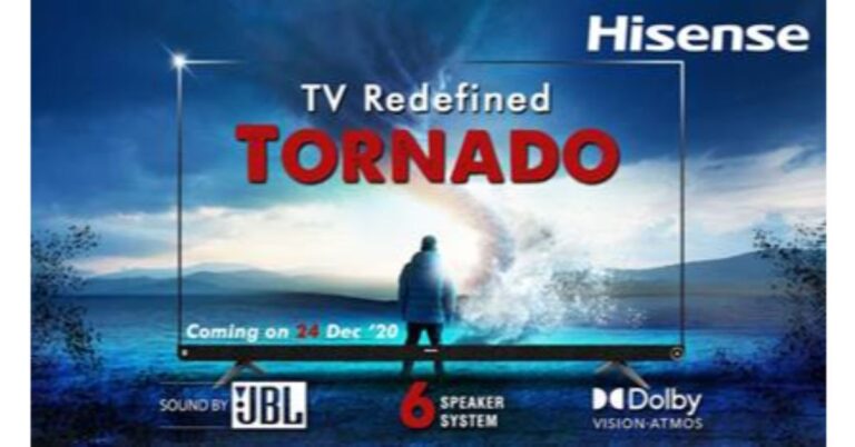 Hisense launched Tornado 4K 55-Inch television with six JBL speakers