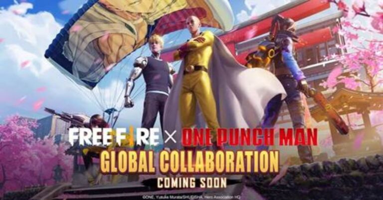 Garena announced a crossover event between Free Fire and One Punch Man