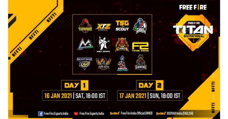 Garena to kick off first esports tournament of the year, ’Free Fire Titan Invitational’ from January 16