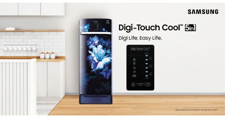 Samsung launches new Digi-Touch Cool 5in1 single door refrigerators in India