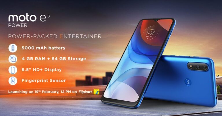 Motorola set to launch Moto E7 Power in India today