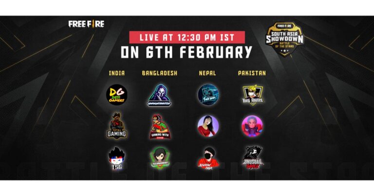 Garena Free Fire South Asia Showdown: Battle of the Stars, the first esports tournament for the region announced
