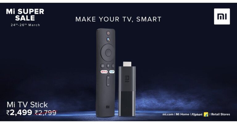 Now get Mi TV Stick by Xiaomi for Rs 2,499 during Mi Super Sale in India