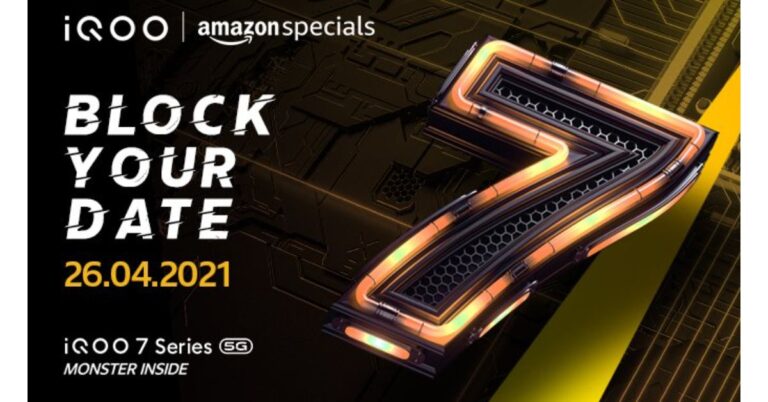 iQoo 7 Series confirmed to launch in India on April 26, would be an Amazon exclusive
