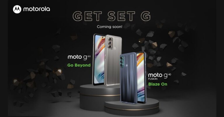 Motorola teased to launch Moto G60 and Moto G40 Fusion in India soon