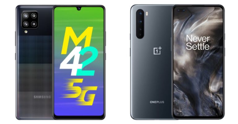 Samsung Galaxy M42 5G Vs OnePlus Nord
