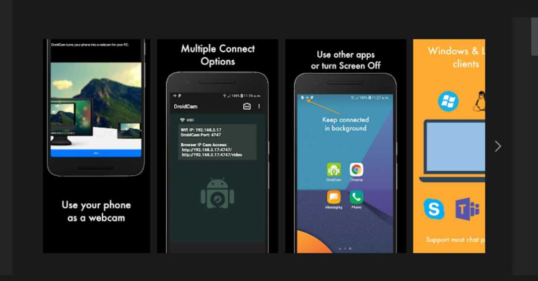How to use the camera of your Android device as a webcam?