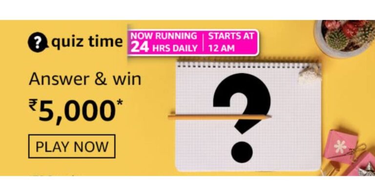 Amazon Quiz Answers Today 18 October 2023: Participate to win Rs 5,000 Amazon Pay Balance