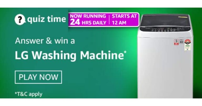 April 29 Flipkart Daily Trivia Quiz Answers: Answer to win LG Washing Machine