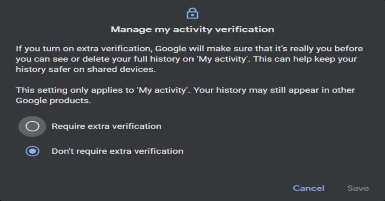 Now you can protect your Activity History on Google with a password: Here is how to set up
