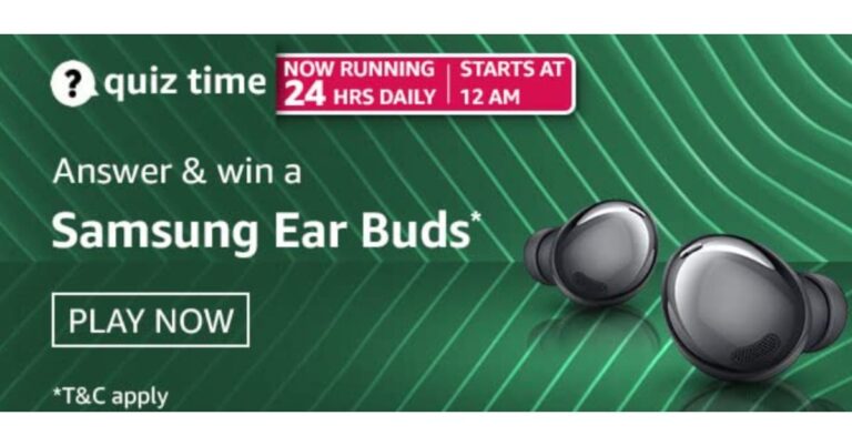 May 9 Amazon Quiz Answers: Answer these five questions and you could win Samsung Ear Buds