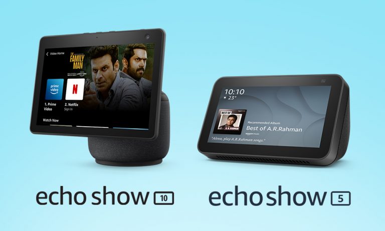 Amazon Echo Show 10 and Echo Show 5 launched in India