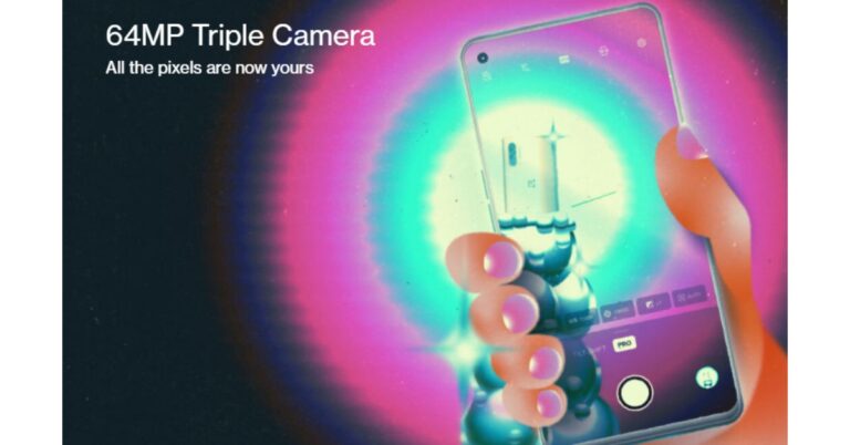 OnePlus Nord CE 5G teased to feature a triple rear camera set up with a 64-megapixel primary camera sensor