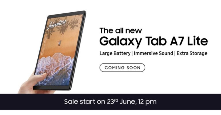 Samsung Galaxy Tab A7 Lite to launch in India on June 23, gets listed on Amazon
