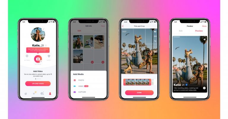 Now add a video to your Tinder profile and find matches based on shared interests 