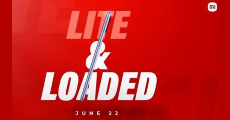 Mi 11 Lite to launch in the Indian market on June 22