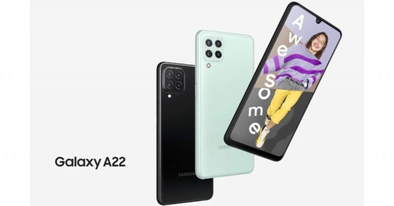 Samsung Galaxy A22 with 90Hz AMOLED display and a 5,000mAh battery launched in India