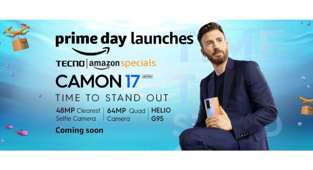 Tecno Camon 17 series teased to launch in India during Amazon Prime Day sale