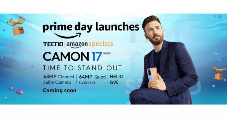 Tecno Camon 17 series teased to launch in India during Amazon Prime Day sale