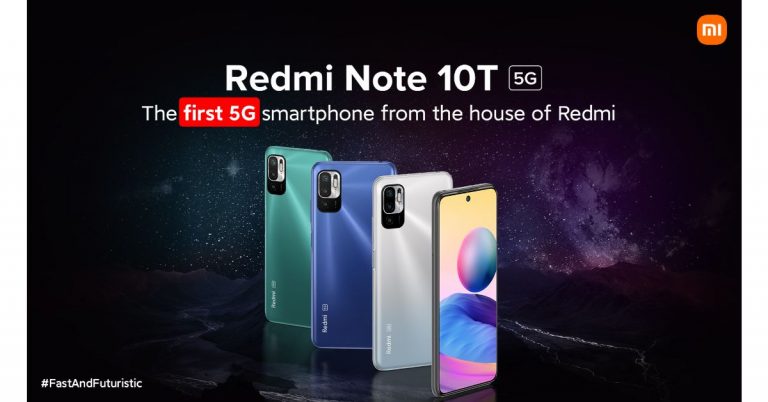 Redmi Note 10T 5G powered by MediaTek Dimensity 700 SoC and with triple cameras launched in India