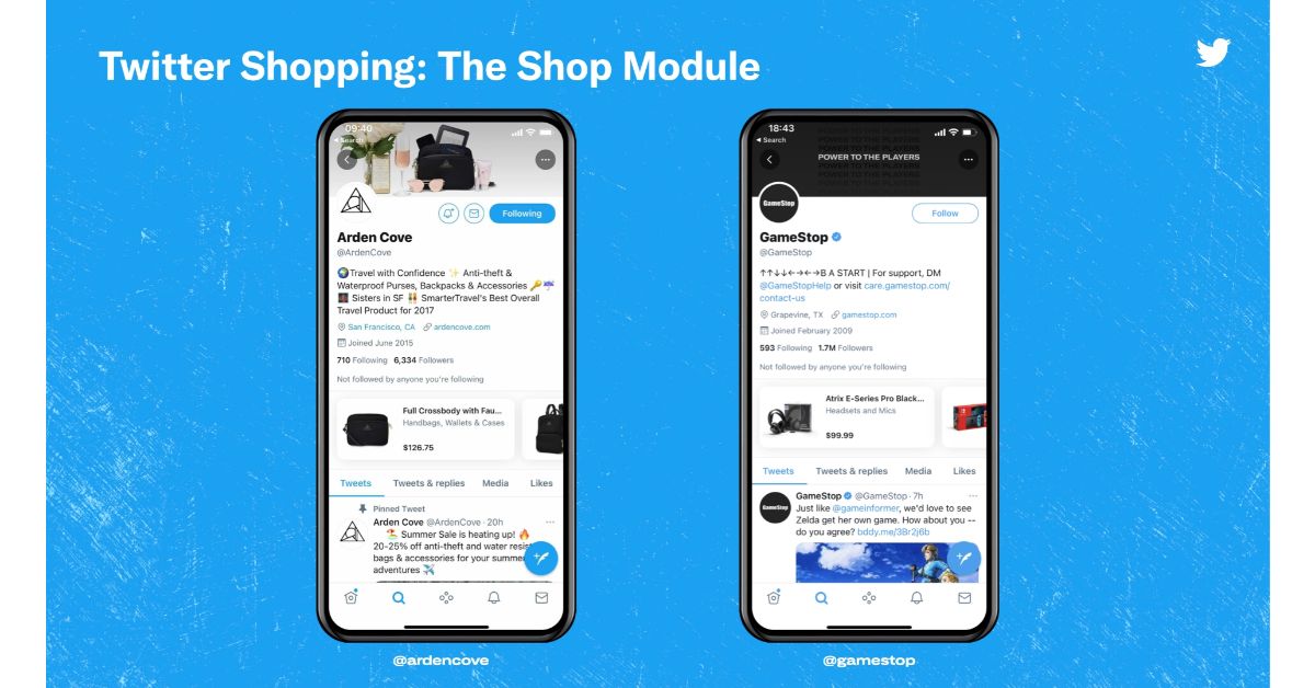 Twitter launched its new shopping feature called Twitter Shop Module