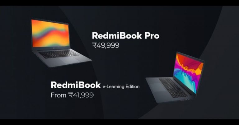 RedmiBook Pro, RedmiBook e-Learning Edition powered by 11th Generation Intel Core processors launched in India
