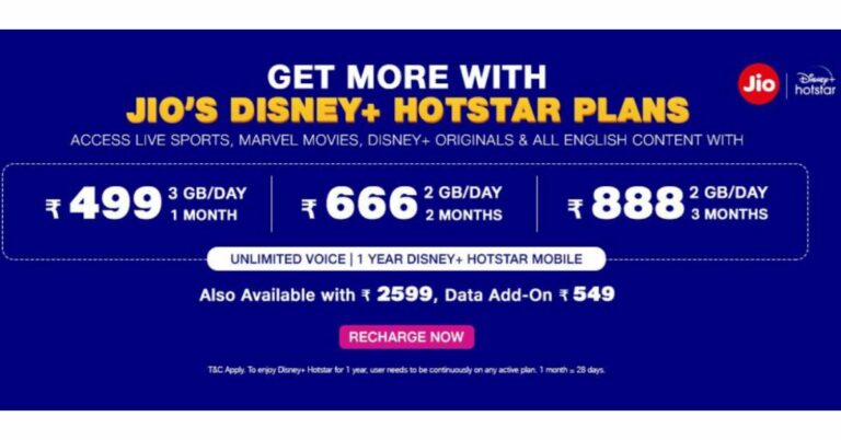 Jio’s new Disney+ Hotstar plans launched: Users to get unrestricted access to all content on the platform