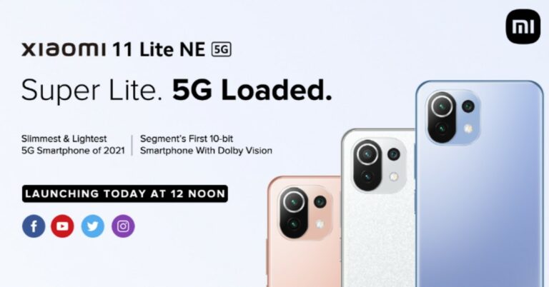 Xiaomi 11 Lite NE 5G to launch in India today: Here is how to watch the event live