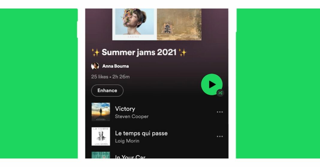 How to use the Spotify Enhance feature on the App