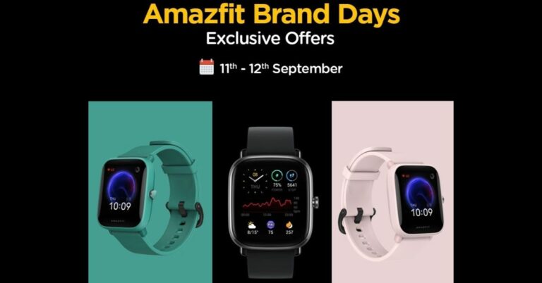 Amazfit announces Brand Days Sale, to offers discounts on smartwatches
