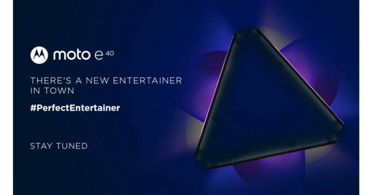 Motorola teased the India launch of Moto E40 on Twitter