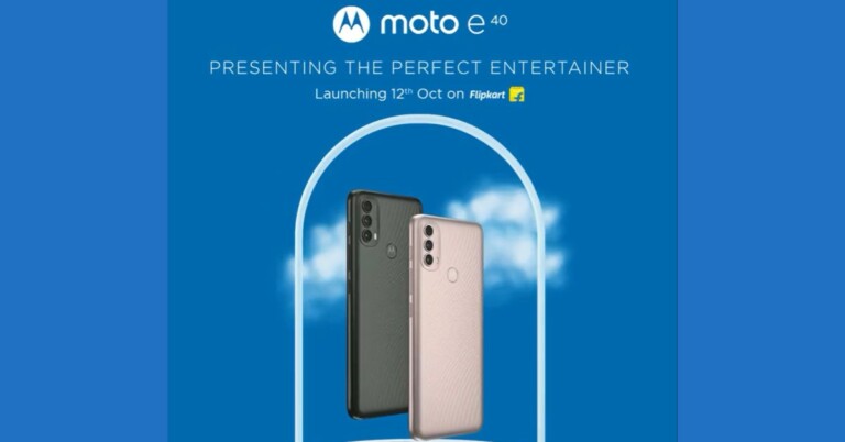 Moto E40 set to launch in India on October 12, gets listed on Flipkart