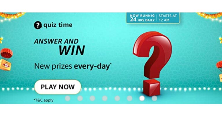 Amazon Quiz Answers Today 18 September 2023: Participate to win Rs 2,500 Amazon Pay Balance
